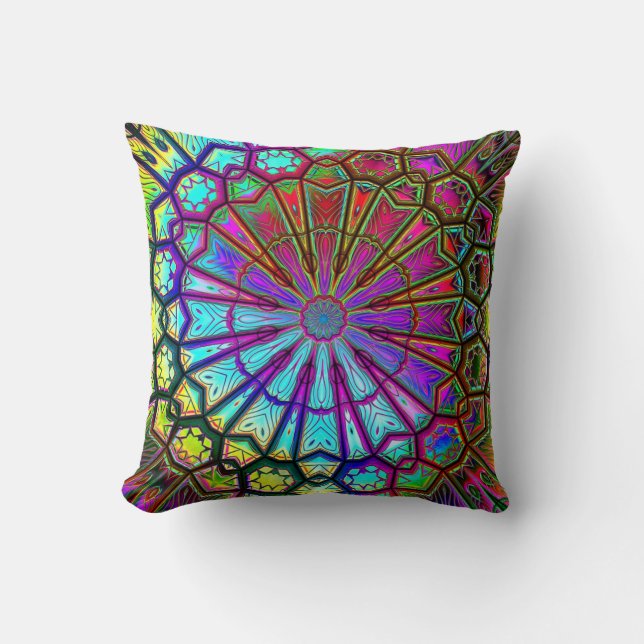 Kaleidoscoop Kunst 14 Kussen Opties (Voorkant)