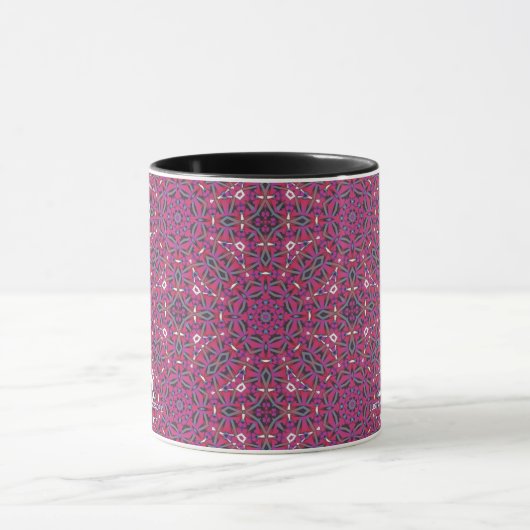 Kaleidoscoop kunst acht van deel negen mok (Midden)