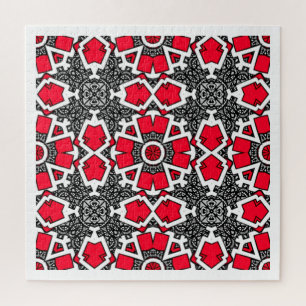 Kaleidoscoop kunst acht van deel zestien legpuzzel