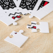 Kaleidoscoop kunst dertien van deel zestien legpuzzel (Zijkant)