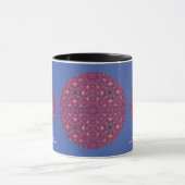 Kaleidoscoop kunst drie van deel negen mok (Midden)