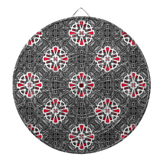 Kaleidoscoop kunst één van deel zestien dartbord