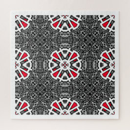 Kaleidoscoop kunst een van deel zestien legpuzzel