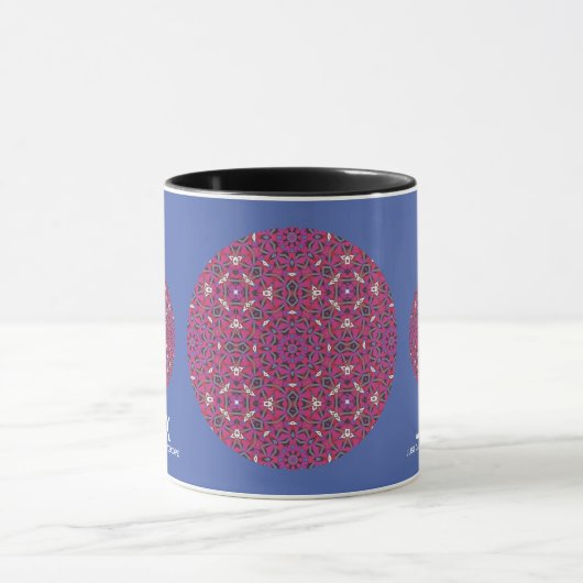Kaleidoscoop kunst elf van deel negen mok (Midden)