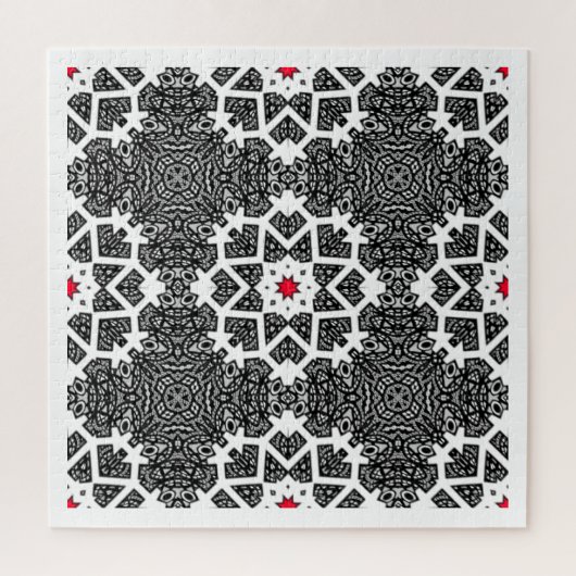 Kaleidoscoop kunst elf van deel zestien legpuzzel (Verticaal)