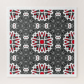 Kaleidoscoop kunst negen van deel zestien legpuzzel