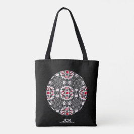 Kaleidoscoop kunst negen van deel zestien tote bag