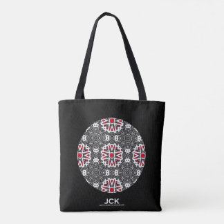 Kaleidoscoop kunst negen van deel zestien tote bag