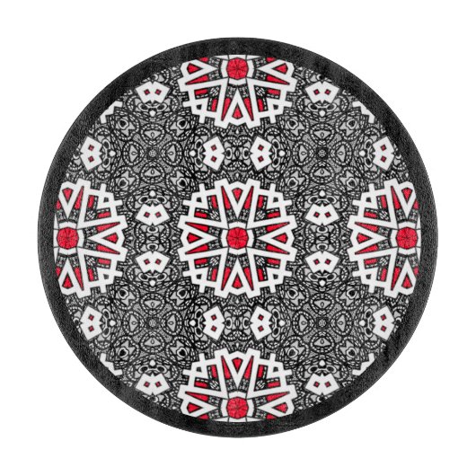 Kaleidoscoop kunst negen van volume zestien snijplank (Voorkant)