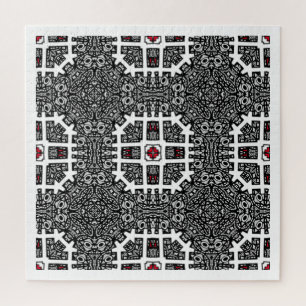 Kaleidoscoop kunst negentien van deel zestien legpuzzel