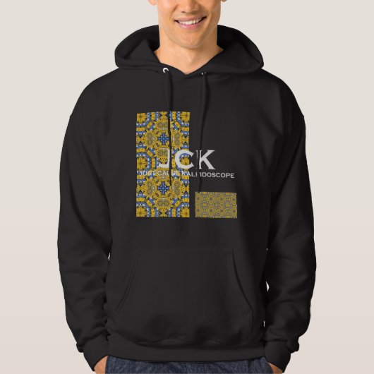 Kaleidoscoop kunst van deel elf negentien hoodie (Voorkant)