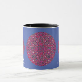 Kaleidoscoop kunst van deel negen vijf mok
