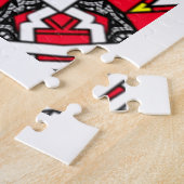 Kaleidoscoop kunst van deel zestien legpuzzel (Zijkant)