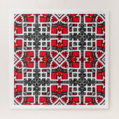 Kaleidoscoop kunst van deel zestien legpuzzel (Horizontaal)
