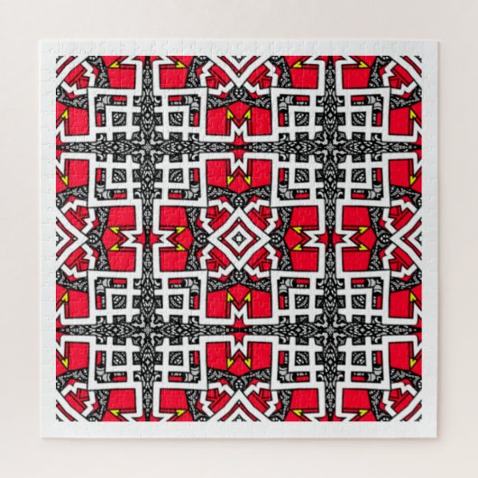 Kaleidoscoop kunst van deel zestien legpuzzel (Verticaal)