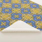 Kaleidoscoop kunst van het elfde deel twaalf sherpa deken (3/4)