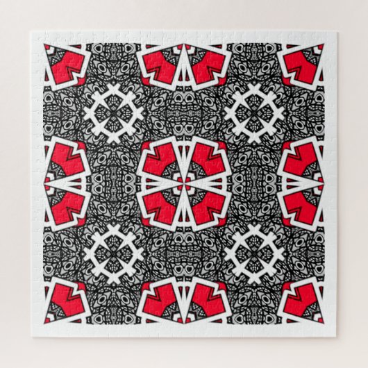 Kaleidoscoop kunst vier van deel zestien legpuzzel (Verticaal)