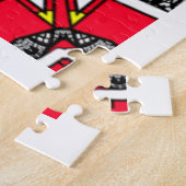 Kaleidoscoop kunst zes van deel zestien legpuzzel (Zijkant)