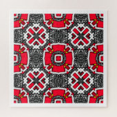 Kaleidoscoop kunst zes van deel zestien legpuzzel (Horizontaal)