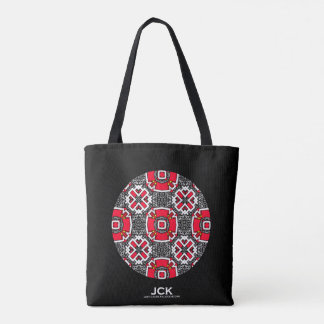 Kaleidoscoop kunst zes van deel zestien tote bag