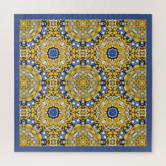 Kaleidoscoop kunst zeven van deel elf legpuzzel (Verticaal)