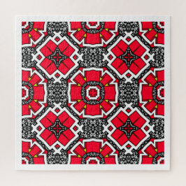 Kaleidoscoop kunst zeven van deel zestien legpuzzel