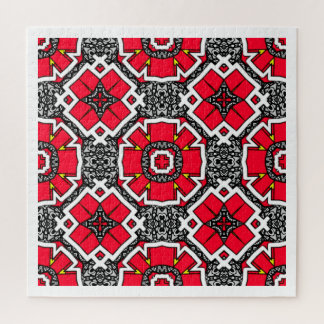 Kaleidoscoop kunst zeven van deel zestien legpuzzel