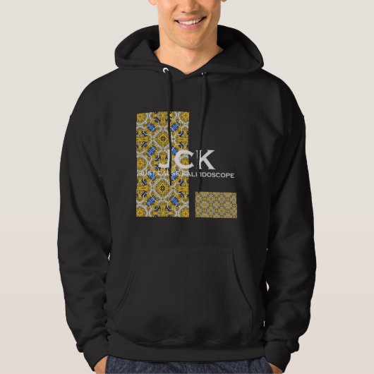 Kaleidoscoop kunst zeventien van deel elf hoodie (Voorkant)