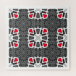 Kaleidoscoop kunst zeventien van volume zestien legpuzzel