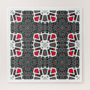 Kaleidoscoop kunst zeventien van volume zestien legpuzzel