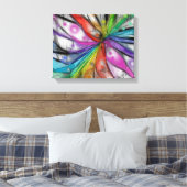 Kaleidoscoop Libelle Canvas Afdruk (Insitu (Slaapkamer))