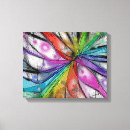 Kaleidoscoop Libelle Canvas Afdruk