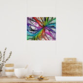 Kaleidoscoop Libelle Poster (Keuken)