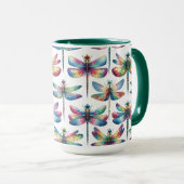 Kaleidoscoop Libellen Mok (Voorkant rechts)