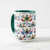 Kaleidoscoop Libellen Mok (Voorkant links)