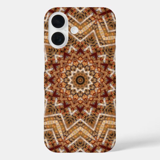 Kaleidoscoop Lichtbruine Ster Case-Mate iPhone Case (Achterkant)