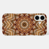 Kaleidoscoop Lichtbruine Ster Case-Mate iPhone Case (Achterkant (horizontaal))
