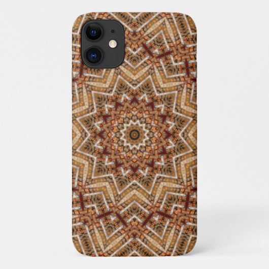 Kaleidoscoop Lichtbruine Ster Case-Mate iPhone Case (Achterkant)