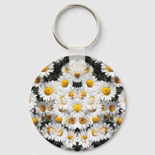 Kaleidoscoop Madeliefjes Patroon Sleutelhanger