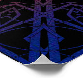 Kaleidoscoop Mandala 2 ( Regenboog ) Poster (Hoek)