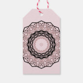 Kaleidoscoop , mandala cadeaulabel (Achterkant)