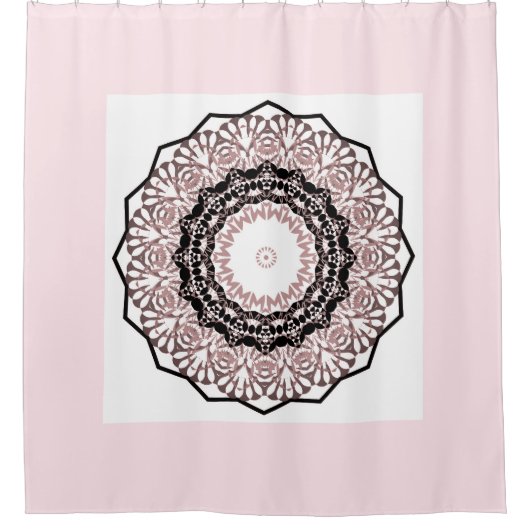 Kaleidoscoop , mandala douchegordijn (Voorkant)