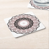 Kaleidoscoop , mandala kartonnen onderzetters (Schuin)