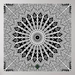 Kaleidoscoop Mandala Poster