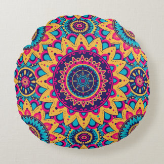 Kaleidoscoop Mandala Symfonie Ronde Kussen