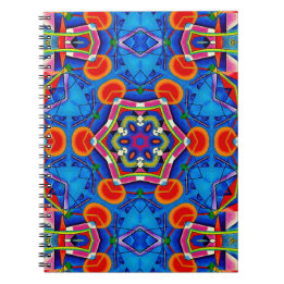 Kaleidoscoop meer kleuren olieverf notitieboek