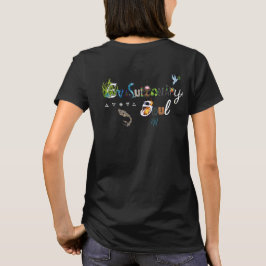 Kaleidoscoop Meisje: Basis Licht Gekleurde Crew Ne T-shirt