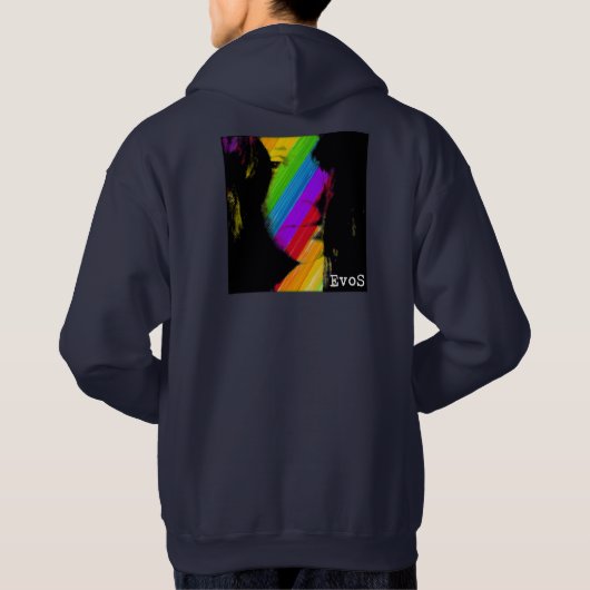 Kaleidoscoop Meisje: Donkere Hoodies (Achterkant)