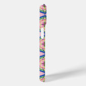 Kaleidoscoop met Levendige Bloei: Roze & Smaragd M Case-Mate iPhone Case (Achterkant / Rechts)