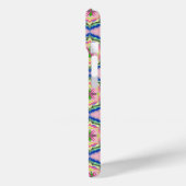 Kaleidoscoop met Levendige Bloei: Roze & Smaragd M Case-Mate iPhone Case (Achterkant / Links)